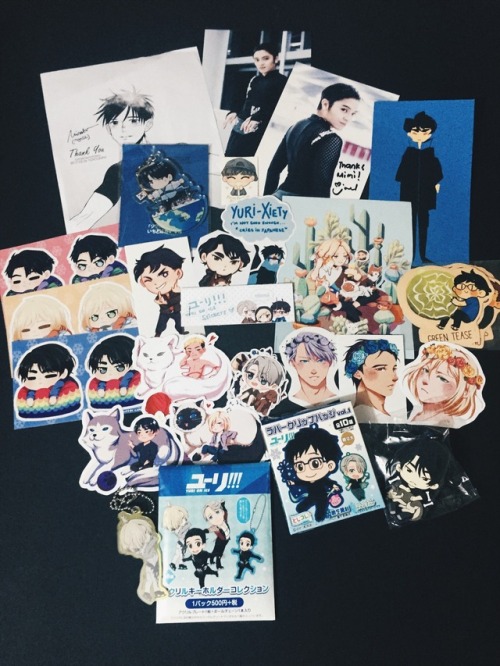 Today’s haul from #YoiConPH2017!Stickers are my kryptonite so most of my purchases are stickie