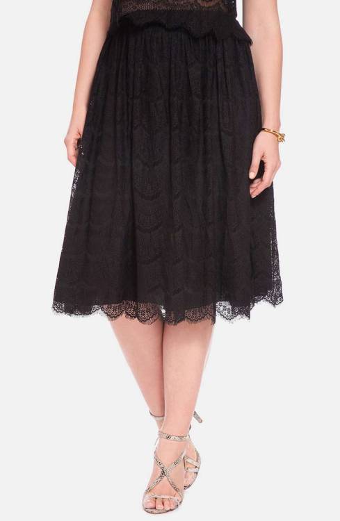 Lace Midi Skirt (Plus Size)Search for more Skirts by eloquii on Wantering.