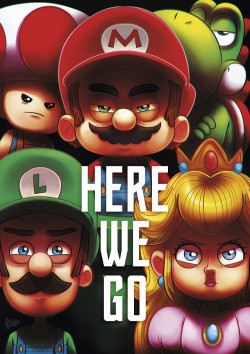 the-magic-nightcore:  title: SUPER MARIO - JUSTICE LEAGUEart by: Gabirotcho .