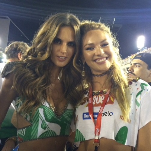 thesuperangels: Izabel and Candice during Carnaval on Rio.