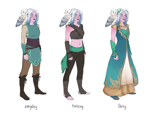 faebelina: Played with outfits for my druid as my warmup today. Wish I could wear them in-game!