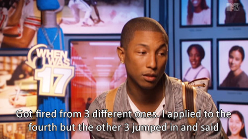 lindsaybluth:Pharrell on his time working at McDonald’s