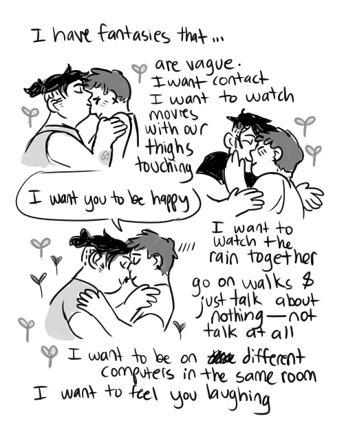 queerdraws: Zine about little moments, soft thoughts, and your brain fighting against your happiness