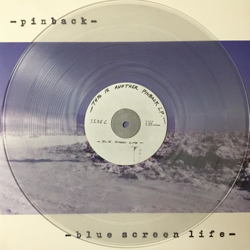 Pinback “Blue Screen Life” original clear vinyl pressing on the website! Link in our bio.For local