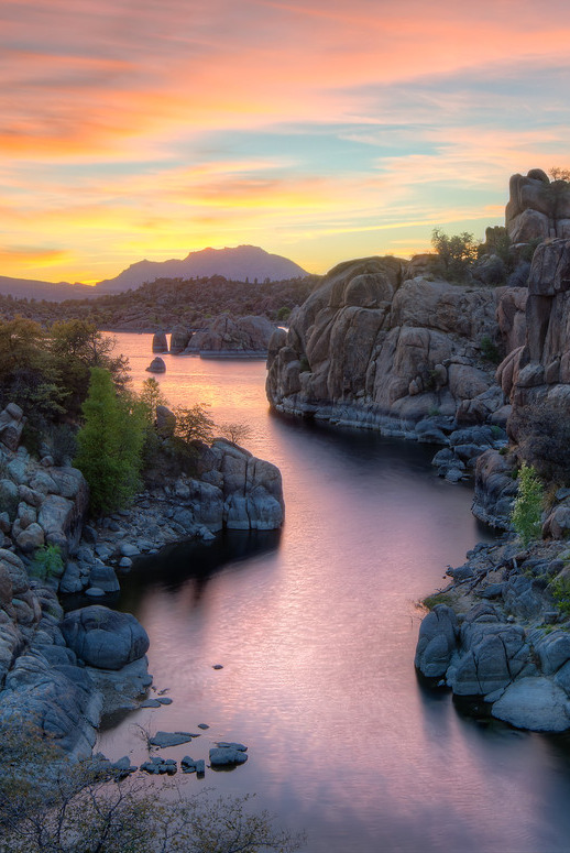 sundxwn:  Watson Lake Sunset by Michael Wilson