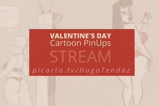 I’m live on Picarto - https://picarto.tv/HugoTendazLet’s do some Valentine’s