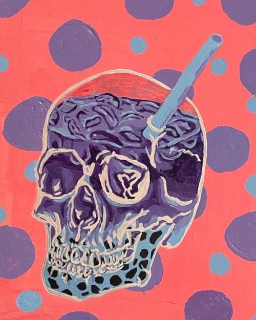 Boba Skull#acrylic$50 framedAvailable on the following sites:Society6.com/ralizTeepublic.c