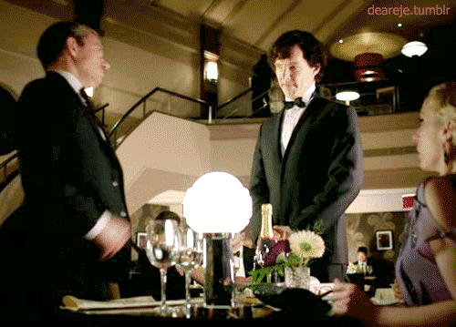 221bee-baker-street:deareje:Sherlock - Series 3 : 1. The Empty HearseSHERLOCK YOU LITTLE SHIT