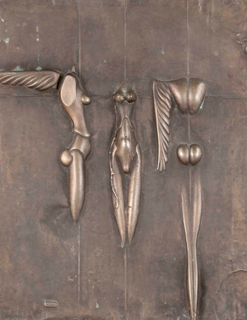 jareckiworld: Paul Wunderlich (1927-2010) —  Winged Nike  [bronze with golden brown patin