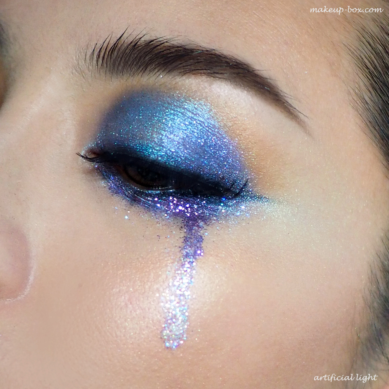 silver glitter eyeshadow tumblr