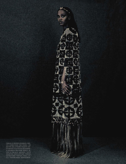 hellyeahblackmodels:  “A Unique Style” - Vogue Italia September 2015 
