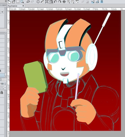 Feeling better, so decided to work more on this guy… It’s slowly coming along, wooo! :D