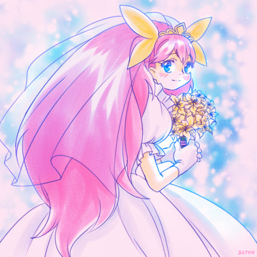 Mahou Shoujo September, Day 25/30something simple. tbh I don’t remember much of Wedding Peach, only 