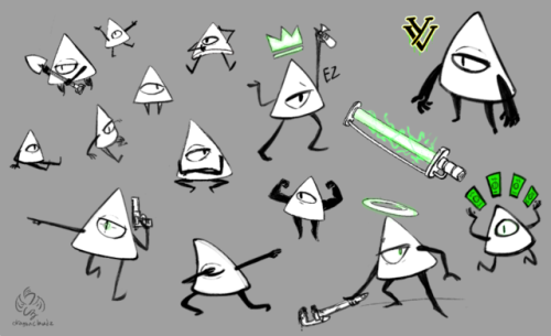 yv doodles. been playing a lot of nuclear throne lately.  how many different ways can I draw th