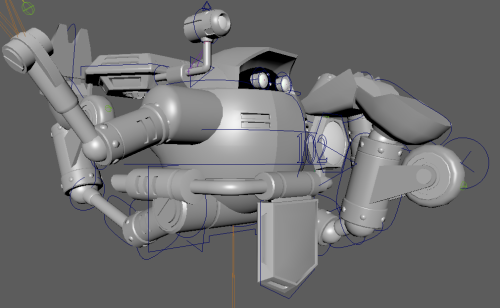 Little update on what I’ve been doing. I’ve been rigging that e102 Gamma model from a million years 