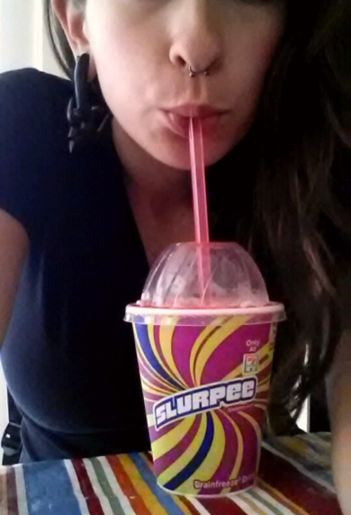 cateyedlady:  It happened!! Free slurpee porn pictures