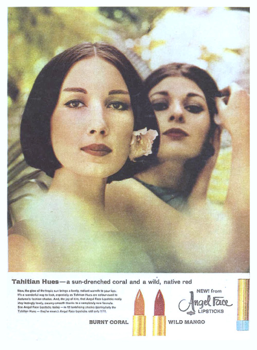 thegikitiki:Angel Face Lipsticks, 1964