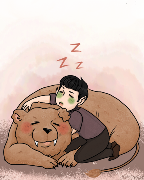 taluhkk: kiddie spock and i-chaya ღ my very first commission for @the-moon-loves-the-sea !!