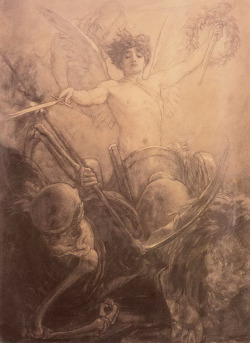 Nikolaos Gyzis (Greek, 1842-1901), Glory Triumphs over death, 1882