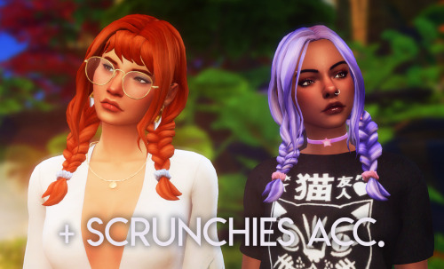Anna and Annie Hairs (Early Access)Some cute messy braids! They’ve got all the regular swatche