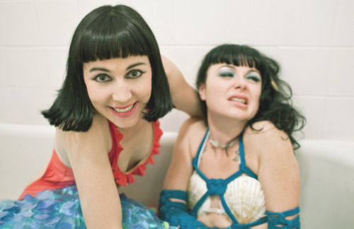 Also, these crazy ladies.  Coral and Siouxsie, photographed by Me.