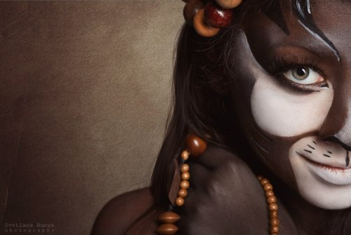 bastmiriam:  Exotica Cat Photo: Svetlanya Bunya http://vk.com/svetlana_bunya Idea, bodyart, makeup: Bast Miriam (me) http://vk.com/bast_miriam Model: Asya Ignatkina http://vk.com/id2626626 Кошка Экзотика фото,обработка - Светлана