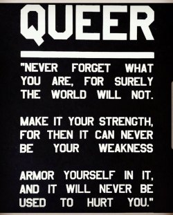 Queer as in fuck you. #homophobia #youcantshakeme