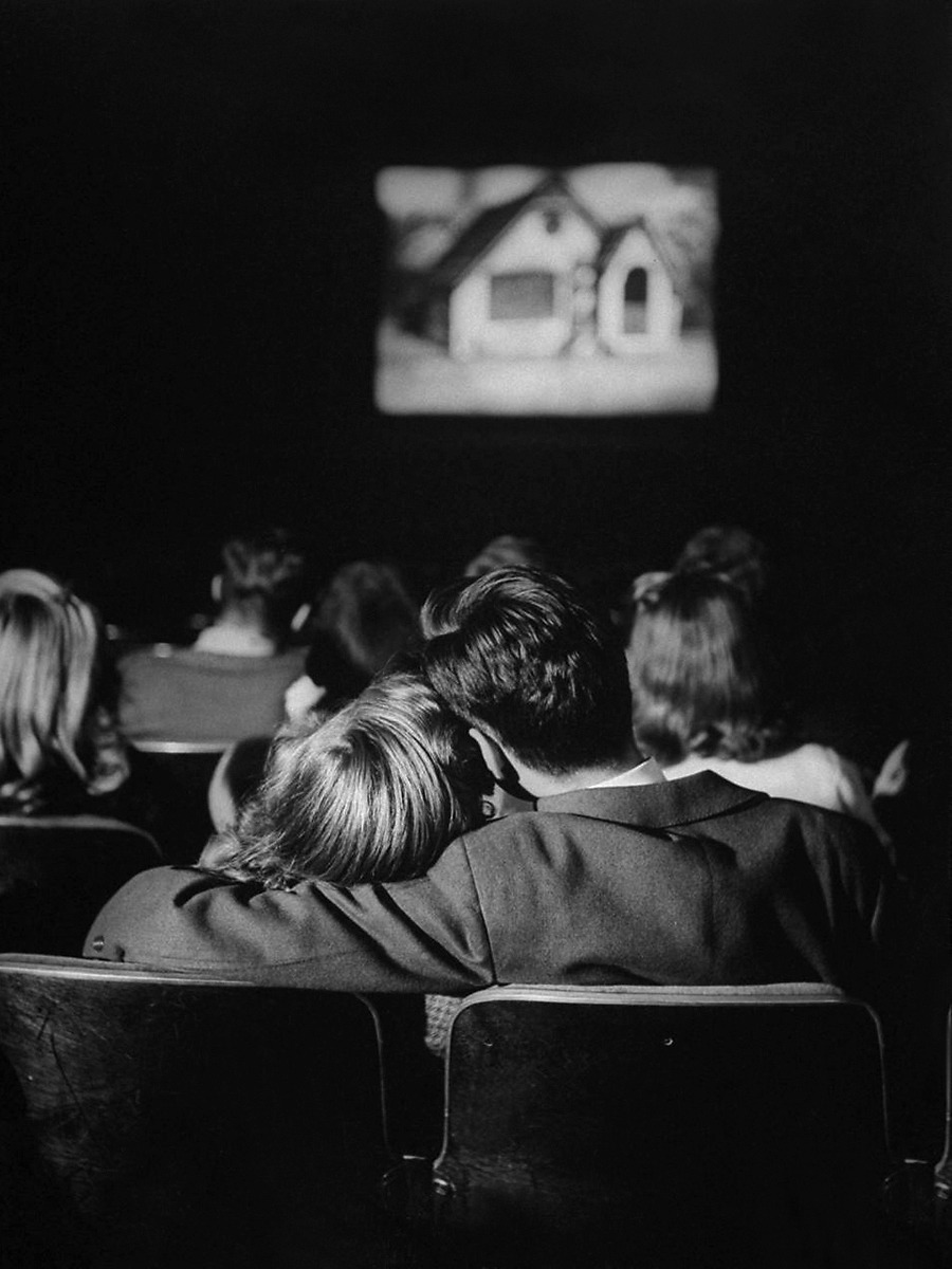 20th-century-man:  Date night at the movies / photo for Life by Nina Leen, December