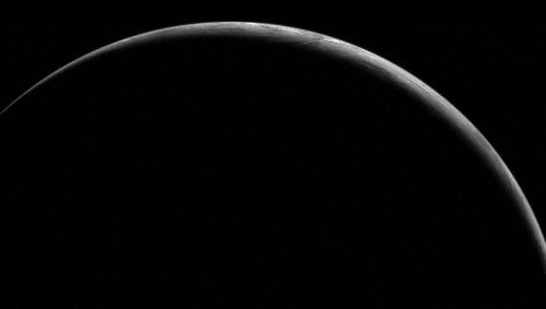 distant-traveller:  A crescent Earth at midnight  The Earth’s northern hemisphere is outlined as a sunlit crescent in this dramatic view from orbit, recorded near local midnight by the Geostationary Operational Environmental Satellite (GOES-8)