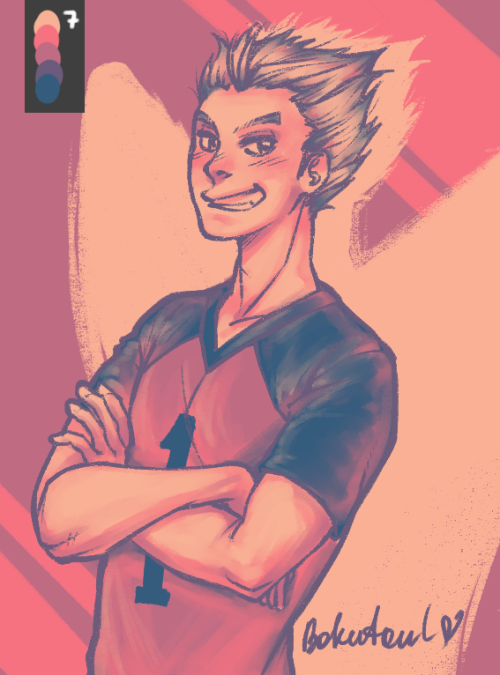rmarts:  Palette meme I started.  (requests were asked not here sorry) Yamaguchi - 11. Bokuto - 7. Tsukishima - 15.  