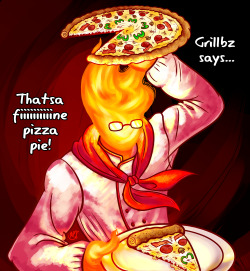 wtpyrofreak: Surprise, @angrypizzaboy! I was your gifter for the UT Winter Exchange! Big shout out to  @undertale-exchange ​ for hosting all this! ヽ(o^‿^o)ﾉ You said you liked Grillby so I thought “What could be a better way to warm up than