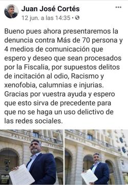   ÁNGEL ROJO fb Juan Jose Cortés ‘denuncia’