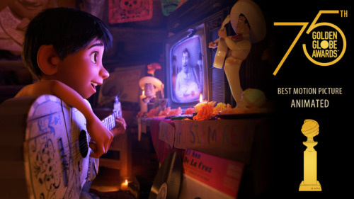 wannabeanimator:Congratulations to the crew and cast of Pixar’s Coco for winning this year’s Golden 