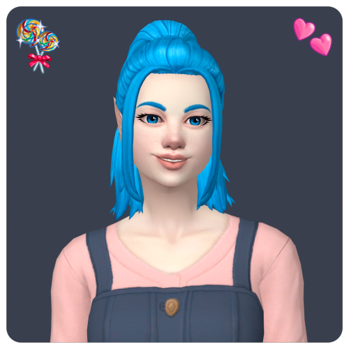 kissalopa: @ravensim’s Lisbeth Hair in Candy Shoppe CollectionRequires: Mesh 46 add-on swatches in