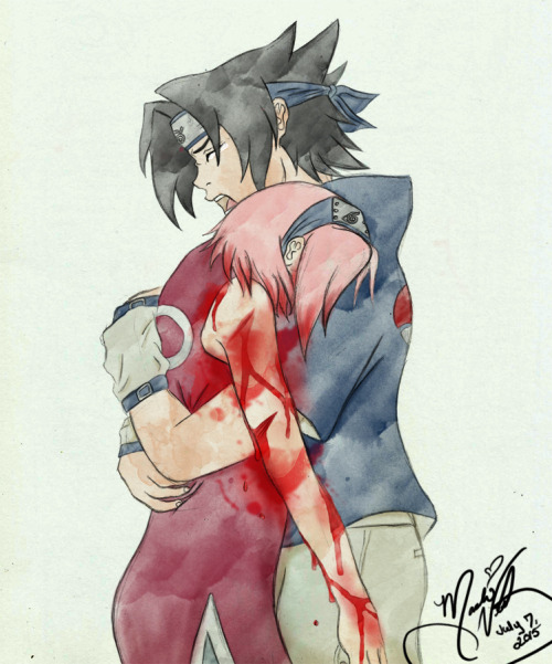uchihasasss:  Some more of my art… Pieces of mine that I’m proud of. I just felt like sharing it again. :) Please if you have nothing nice to say, don’t say anything at all.