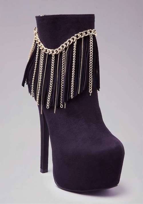 High Heels Blog Hayden Fringe Booties via Tumblr