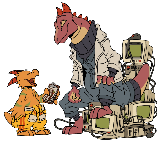 the other scientist lizard colleague