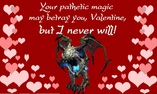 katieskarlette:Warcraft Valentines - Sindragosa, Chromie and Kairozdormu[Aspects here and black drag