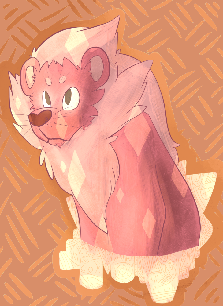 v-mon:  Finally did my first Steven Universe fan art, so here’s Lion! 