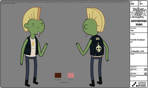 “It’s The Hooligans Who Love Candles!” selected model sheets from Blade of Grass lead character & prop designer - Matt Forsythe character & prop designers - Erica Jones & Michael DeForge character & prop design clean-up