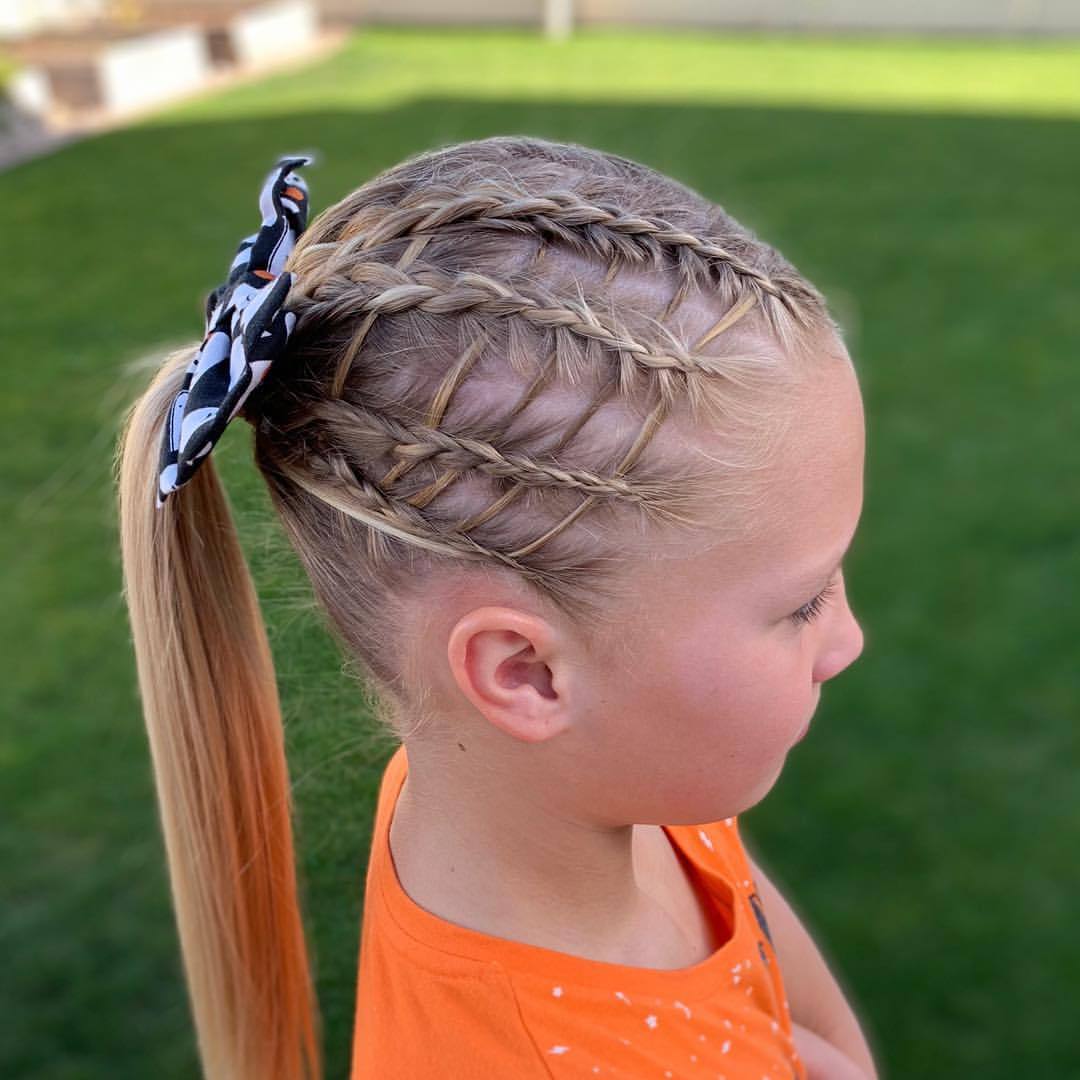 jehat hair — Hallie sporting the Spiderweb braid! It is still...