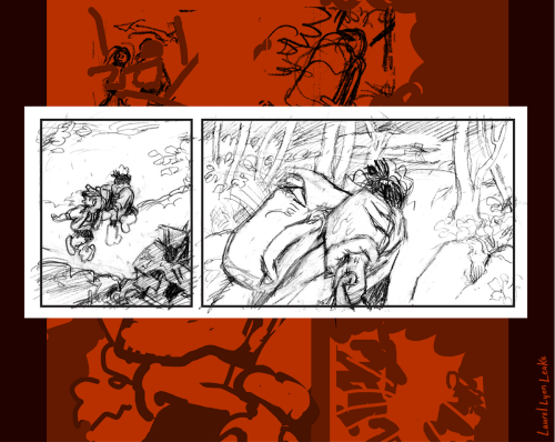 taking pages from roughs to pencilswrote about how I take comics from rough scribbles to legible pen
