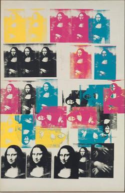 andywarhol-art:    Colored Mona Lisa  1963