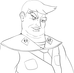 The-Bandana-Guy:  The-Bandana-Guy:  So Yeah I Drew Takun´s Neckless Nazi Oc Diesel´s