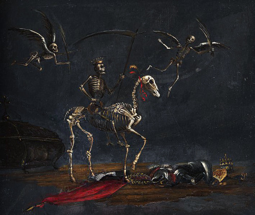 infected:Mors Thriumphans by Leonard Bramer, 17th century