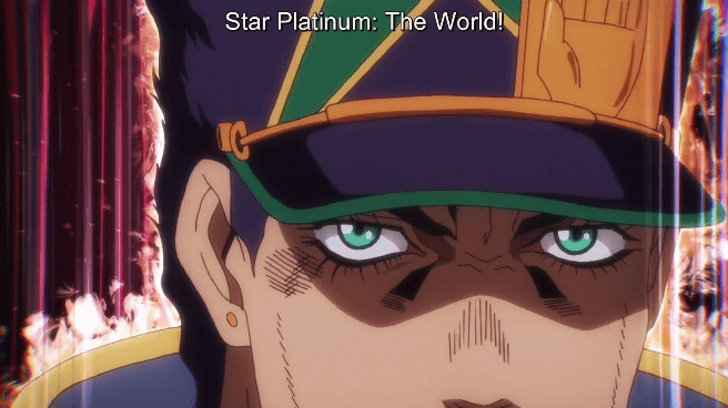 Za Warudo Star Platinum GIF - Za Warudo Star Platinum Anime