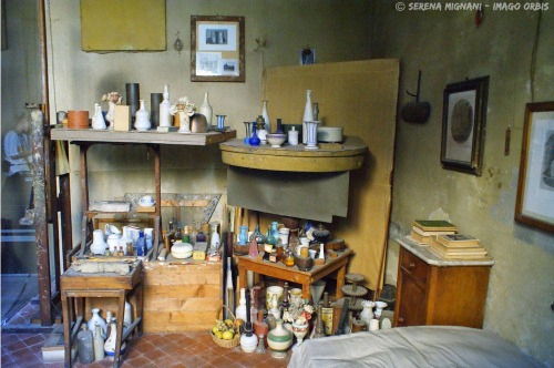 Giorgio Morandi’s (reconstructed) studio in Bologna.