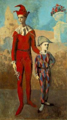 artist-picasso:  Acrobat and young harlequin,