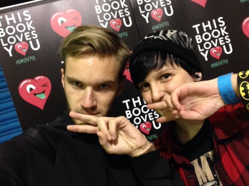 pewdie: salad&ndash;ass: 24/10/15 I met my inspiration in life. Since pretty much the start of
