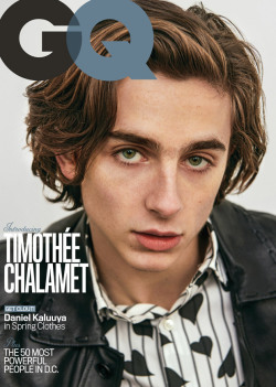 malemodelscene:  Timothee Chalamet Stars in the Cover Story of GQ Magazine March 2018 Issue